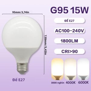 Bóng Đèn LED Công Suất Cao E27 5W-50W Ánh Sáng Ấm Áp Mát Mẻ 6000K 4000K Đèn Tiết Kiệm Năng Lượng Cho Phòng Ngủ Gia Đình Phòng Khách