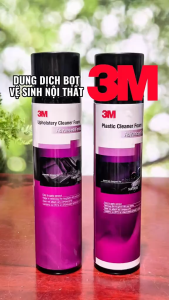 Chai xịt bọt vệ sinh da nỉ nội thất ô tô đa năng 3M 3M-BNT - Không cần nước làm sạch nhanh loại bỏ dầu mỡ bụi bẩn silicone côn trùng