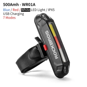 【Giao hàng địa phương】ROCKBROS xe đạp đuôi ánh sáng không thấm nước USB sạc xe đạp đuôi ánh sáng ban đêm an toàn xe đạp cảnh báo đuôi ánh sáng