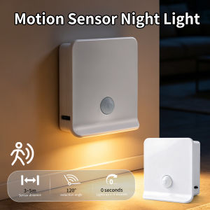 Rechargeable LED Night Light Motion Sensor Bedroom Lamps Nightlight Hallway Stairs Corridor Garage Basement Closet Kitchen Light