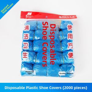 Disposable Thickened Plastic Shoe Covers Waterproof Home Use for Data Center And Property Inspection Low Cut Shoe Covers
