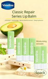 Vaseline | Vaseline Avocado Lip Balm 3.5g Long Lasting Moisturizing Lip Repair for Dry Chapped Lips