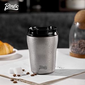 Bincoo Coffee Cup Ceramic Coated Liner Thermal Mug Stainless Steel Retro Outdoor Accompanying Water Bottle 280ML