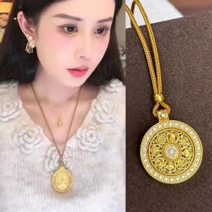 Traditional Sand Gold Delicate Clavicle Necklace