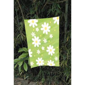 Nature Forest Daisy Green Background Cloth