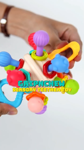 ZAN TOYS Mainan Gigitan Anak Bayi / Gripnchew Sensory Teether Toy / Mainan kerincingan