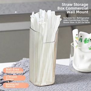 TEKANAI | Wall Mounted Straw And Utensil Storage Box
