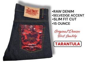 CELANA DENIM SELVEDGE ACCENT PALING LARIS SIZE 28-34 //HAND MADE 15OZ