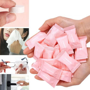 10/50/100 Disposable Compressed Towel Compact Travel Coin Tissue Soft Compressed Tissue Pill Suitable For Outdoor Travel Camping