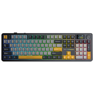 Bàn Phím Chơi Game Không Dây Đa Chế Độ AULA F108 Pro Kích Thước Đầy Đủ 108 Phím Cơ Học Hot-swap Tích Hợp Màn Hình Thông Minh TFT Đèn Nền Đa Màu