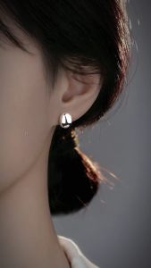 Bông Tai Hình Hạt Đậu Retro Bạc Sterling S925