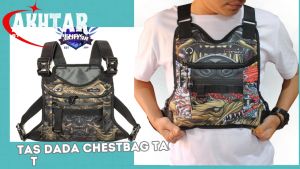 Akhtarbag grup tas dada chestbag terbaru printing cordura tas pelindung dada tactikal keren