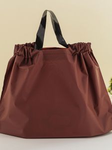 New Plastic Drawstring Handheld Clothing Store Bags Gift Packaging Bags Pure Color Takeaway Logo Customizable Retail Bags