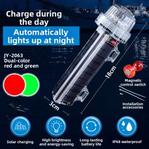 JUJINGYANG | Solar Marine LED Signal Light Waterproof