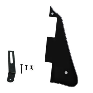 PHRILAM Electric Guitar Pickguard for Les Paul Modern Style with Chrome/Black/Gold  Bracket