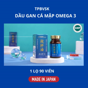 TPBVSK Viên Uống Dầu Gan Cá Mập Omega 3 Genki Fami Nhật Bản Bổ Mắt Bổ Não Tốt Cho Tim Mạch