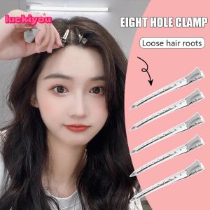 【Luckiyou】Fashion Hair Root Fluffy Hair Clips Bangs Duckbill Lazy Clips Professional Salon Traceless Fixed  Hair Styling Tools for Girls