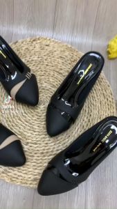 (form nhỏ mn tăng 1 size ) Giày sục big size 5 cm phối màu cao cấp đế chống trượt TT Shoes Chin005