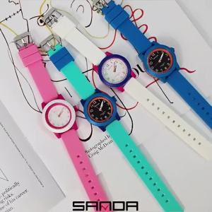 SANDA Fashion Mens Sports Quartz Watch Waterproof Casual Analog Man Wristwatch Personality Trend Quartz Student Watch Relojes