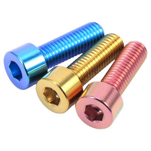 POWER&STRONG | Vacuum Coated Colorful Cup Head Titanium Alloy Hex Cap Screw