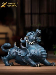 sanstyle | Feng Shui Copper Pixiu Wealth Attracting Statue Pair Large