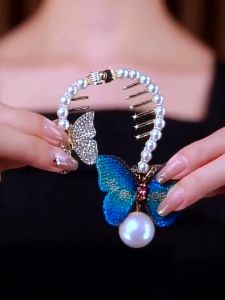 หัวเข็มหัวจาน คลิปผมสาวลูกชิ้น หนึ่งในระดับผมด้านหลัง พู่หางม้า ถุงประสบการณ์ใหม่