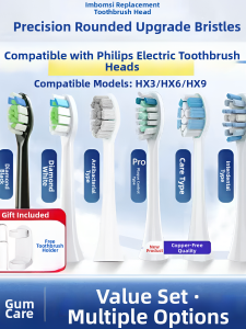 Philips Compatible Electric Toothbrush Heads HX6730 3216 3226 9362 6511 Replacement Heads Soft Bristles Deep Cleaning 12 Pack