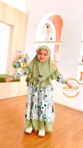 NAJMA KIDS Baju Dress Gamis Muslim Anak Perempuan Usia 2 3 4 5 6 7 8 -15 tahun