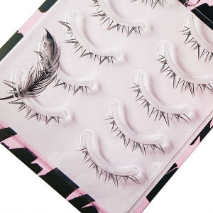 5 Pair Clear Band Lower Eyelashes Handmade False Eyelashes Bottom Lashes Natural Manga Lashes douyin makeup lash Extension
