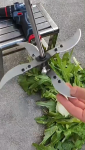 Pisau pencacah pakan ternak Pisau Choper Rumput Mata Pisau Cacah Rumput Multifungsi Daun Sayuran Pakan Ternak Ayam Bebek Entog