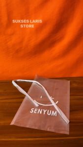 PLASTIK SABLON 100 PCS UKURAN 15 cm x 27 cm | PLASTIK SABLON | PLASTIK ES CEKEK ES TALI PINGGIR