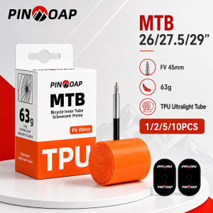 PINMOAP 1/2/5/10PCS Mountain Bike Inner Tube Durable Bicycle Tube Replacement Anti Leak Butyl Rubber TireFor Mtb Road Cycling