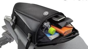Universal Black Motorcycle Bag Rear Seat Bag Tail Pack Multifunctional Crossbody Bag Riding Gears With Outdoor Raincover