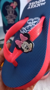 Mickey Mouse Merah-Navy Sandal Anak Perempuan Terbaru Bahan Karet - Anti Licin - Empuk - Ringan - Tidak Mudah Gembos - Umur 1 Tahun Sampai 6 Tahun Sandal Anak Cewek