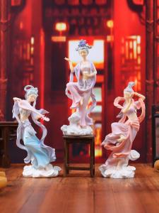 Gansu Special Product MoGaoGou Travel Souvenir Desktop Ornaments Flying Sky Figurine Resin Handmade Craft Home Decor Gifts