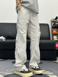 Quần Ống Đứng Thường Ngày Mùa Hè Nhanh Khô Bằng Lụa Băng Quần Áo Bảo Hộ Lao Động Phong Cách Mỹ Quần Thể Thao Ngoài Trời