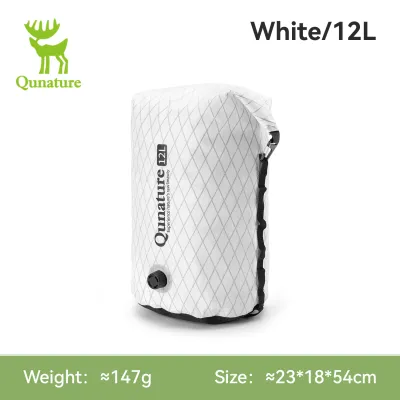 Qunature Bikepacking Waterproof Compression Bag 6/12L Expandable Travel Pannier Dry Saddlebags Wear-resistant Cycling Tours & Commuting Bag For MTB Road Bike Gravel Bike Bicycle Accessories
