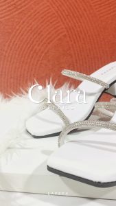 Staria - Lapepa Clara Sandal Selop Wanita Hak Tahu Sendal Slop Cewek Hak Cantik Size 36-40