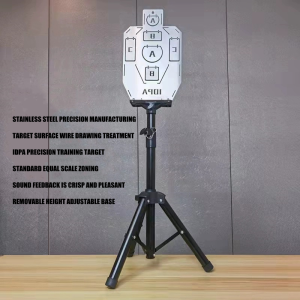 IDPA shooting training target IPSC training target slingshot lifting and falling target soft bullet water bullet humanoid stainless steel metal target