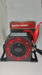 Back up Horn with Warning Red Light Auto Volt 12-24V for Cars Vans Buses Motorcycles Tricycles Trucks Golf Cars E Bikes and others It is Loud with a Beep Beep Sound and Flashing Red Light When reversing your Vehicles to Warn Pedestrians & Drivers&
