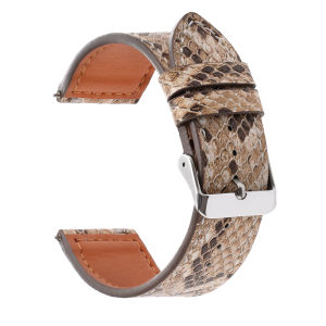 20mm 22mm Handmade Snake Skin Leather Watch Band Soft Vintage Quick Release Green Black for Seiko for Omega Replacement Bracelet