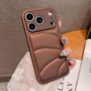 Decompression Down Jacket Phone Case 17 Air 16 15 14 13 12 11 Pro Max Plus Camera Protection Air Cushion Shockproof Matte Cover