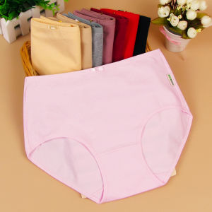 Pure Cotton Mid-High Waist Womens Underwear Young Adult Student Shorts Womens Underpants Junior High School Girls Intimates plus Size Briefs