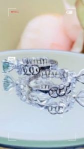 Nhẫn moissanite kim cương nhân tạo Mỹ D/FL kiểm định GRA kiểu kim tiền đá chủ 6.5mm đẹp Nhẫn nữ bạc xi bạch kim đính kim cương moissanite cao cấp KIM LỘC PHÁT