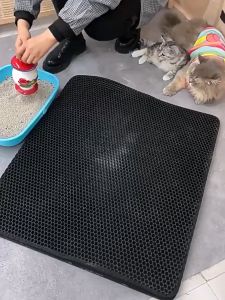 Double -layer Eva Cat Sand Cushion Dapat Dicuci Bantal Kotoran Kucing Cat Litter Cushion