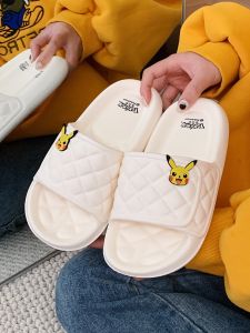 Dép EVA Chống Trượt Mùa Hè Cho Nam Và Nữ Họa Tiết Tam Giác Dép Xăng Đan Pikachu Dễ Thương Dép Xăng Đan Trong Nhà Cho Cặp Đôi