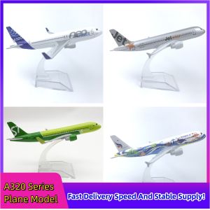 Metal Scale Aircraft 16cm Airbus A320 Airplane Model Plane 320 Series Replica Diecast Scale Miniature Plane Kid Toy Gift