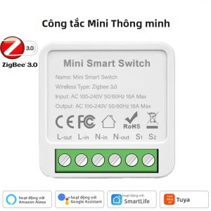 Công Tắc Thông Minh WiFi Mini Zigbee Không Dây Tự Lắp Đặt Điều Khiển Đèn Tự Động Hóa Nhà Cửa Với Ứng Dụng Hẹn Giờ Điều Khiển Bằng Giọng Nói Tương Thích Với Tuya Alexa Google