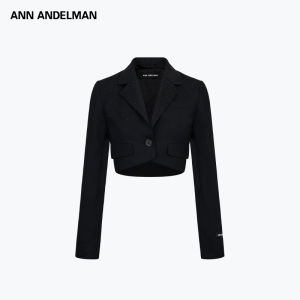 ANN ANDELMAN | Galaxy Sparkling Studded Black High Waisted Leisure Suit Jacket