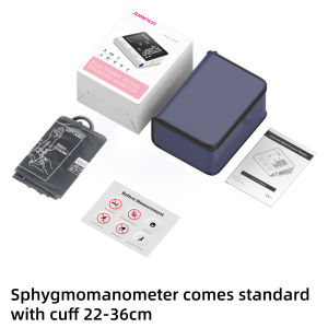 Schbit | JUMPER HAA21 Bluetooth Blood Pressure Monitor Upper Arm 2 Users 199 Memories Voice Broadcast Large LED Display 22-36cm Cuff
